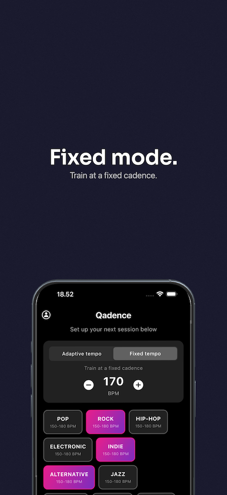 Fixed mode - train at a fixed cadence